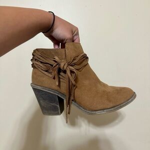 Brown Suede Ankle Boots